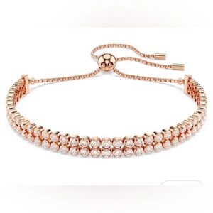Swarovski Rose Gold Crystal Tennis Bracelet
